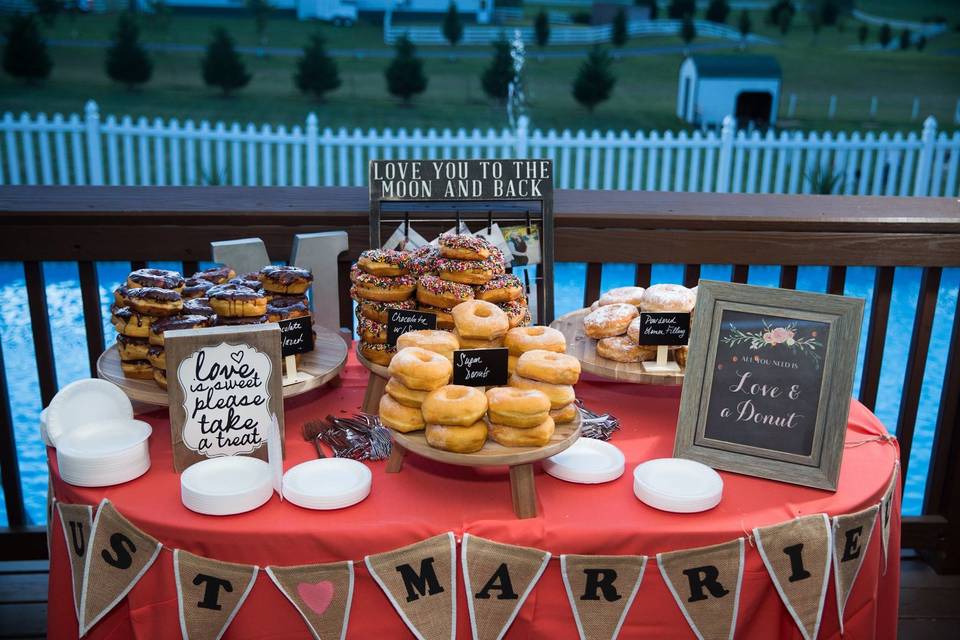 Wedding sweet buffet