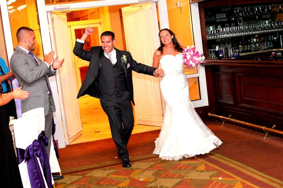 Bride & groom grand entrance