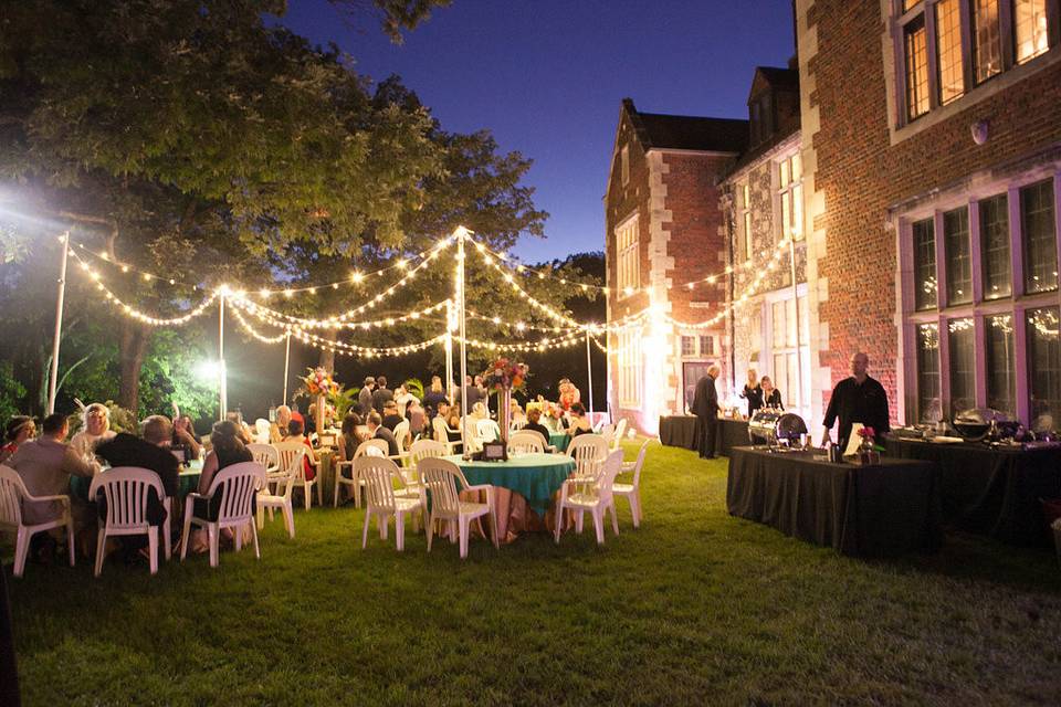 Outdoor reception area