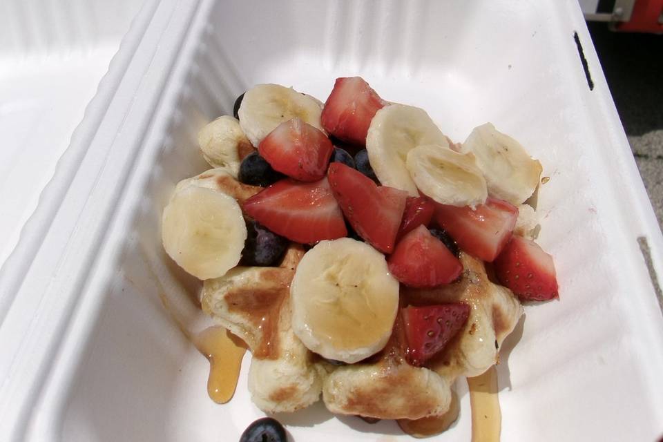 All fruit topping