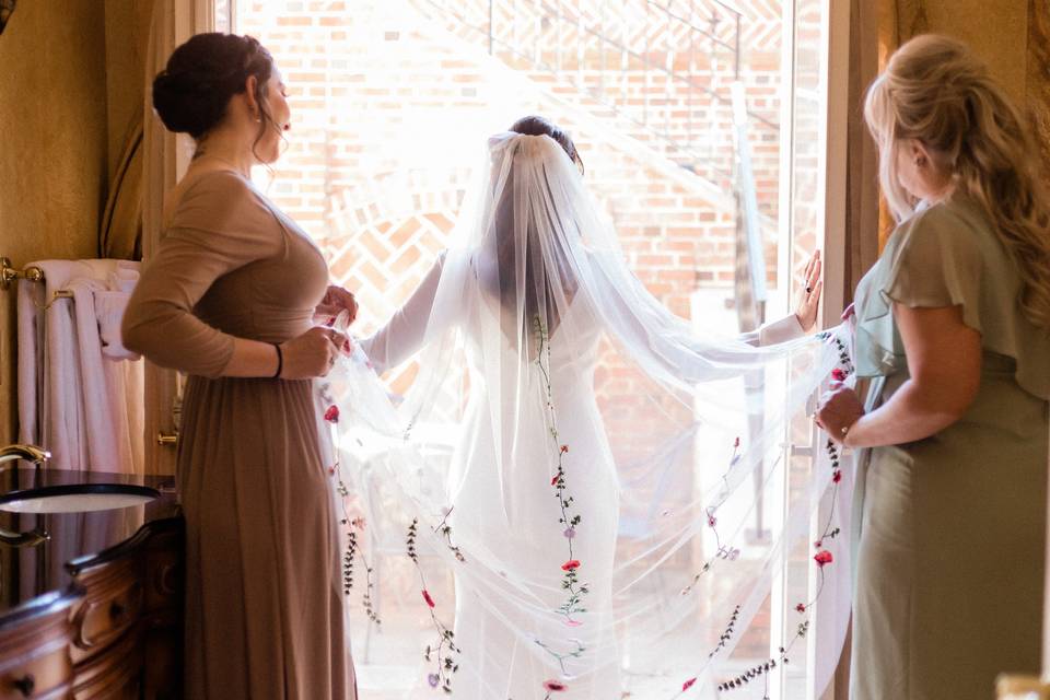 Bride with Bridemaids