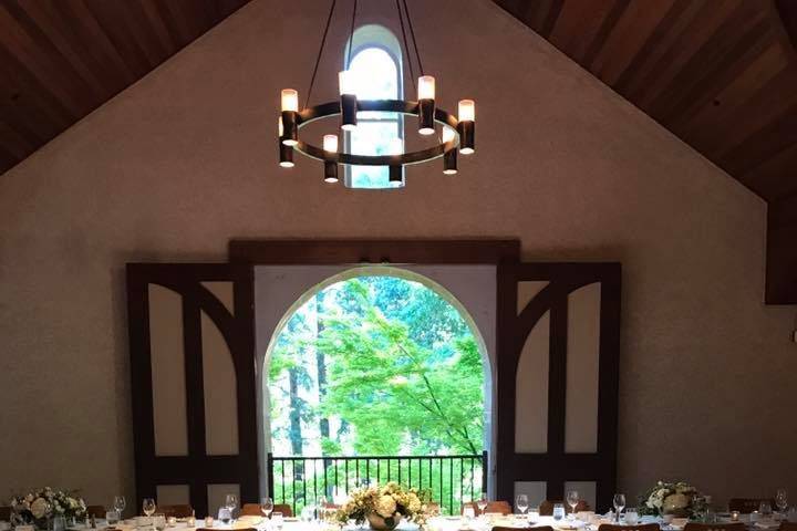 Wedding cake on the table