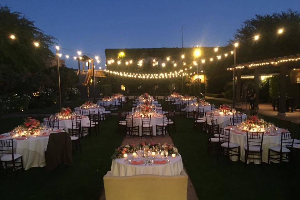 Wedding cake on the table