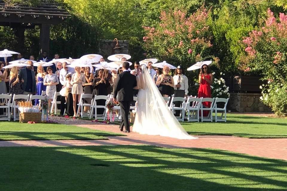 Walking down the aisle