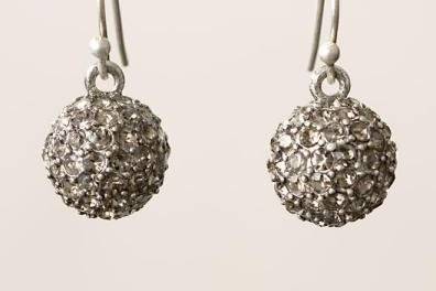Soiree Earrings
Hand set Czech crystals adorn a delicate silver ball. Sterling Silver ear wires. .50