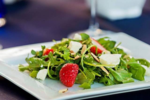 white Asparagus Salad. Photo by Jessica Bordner Photography.