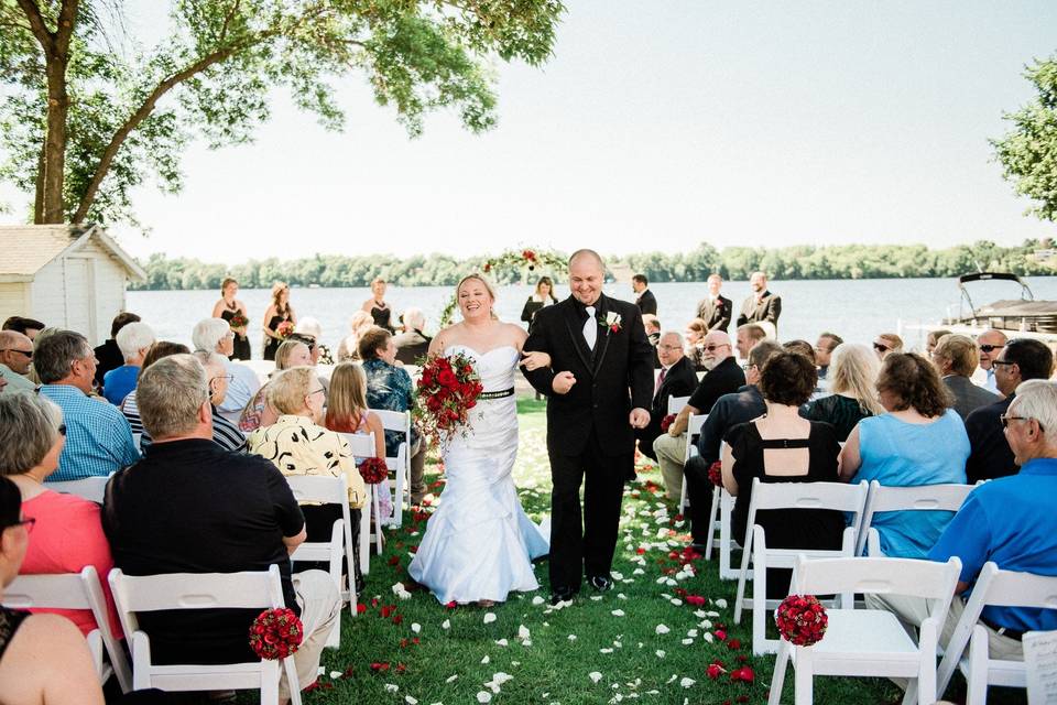 Lakeside ceremony