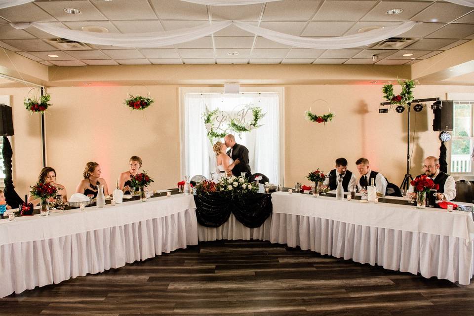 Head-table setup