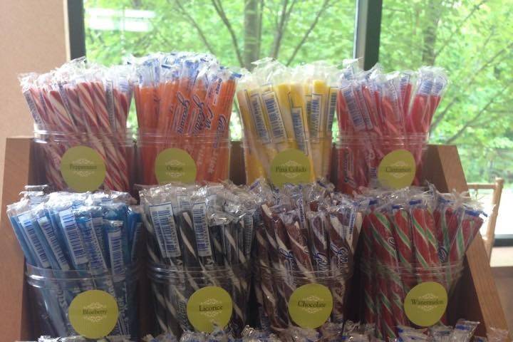 Old fashion candy sticks also included with our vintage station.