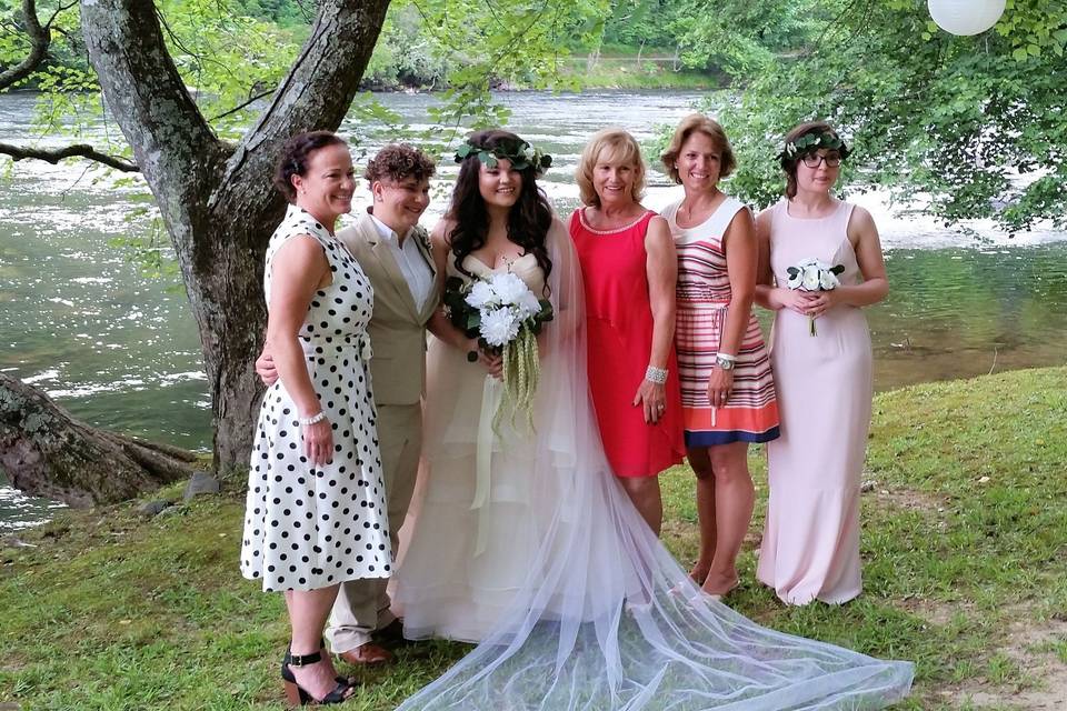 Brides and bridesmades