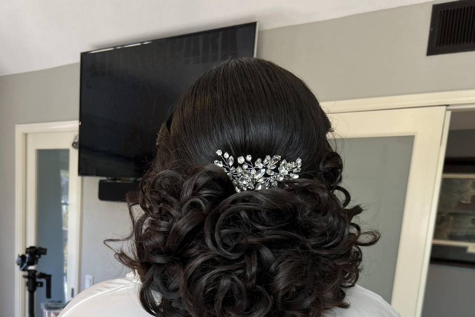 Bridal Updo Hairstyling