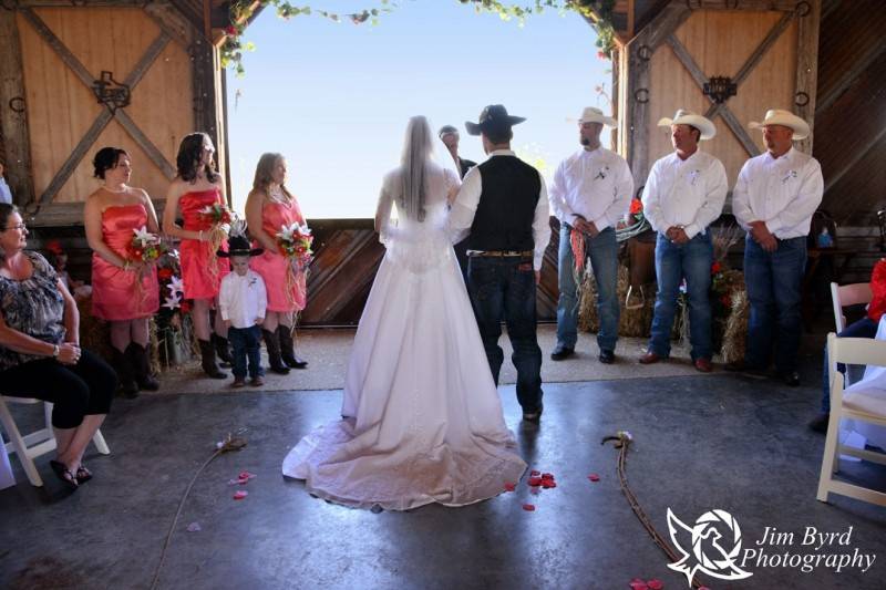 Open air wedding ceremony