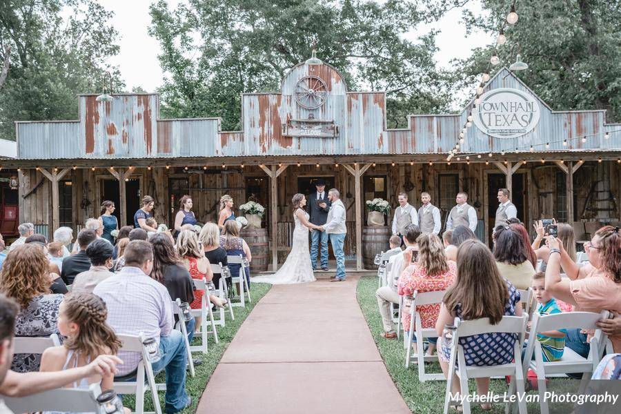 Old western town ceremony