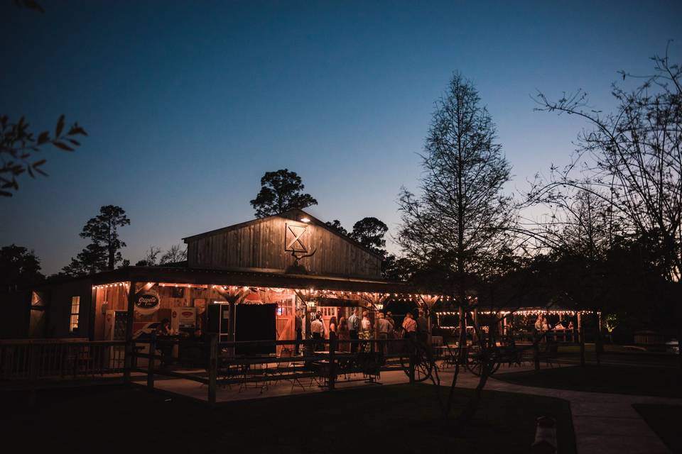 Barn at dusk