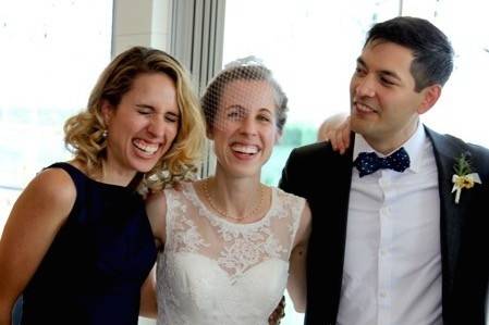 The bride and her parents