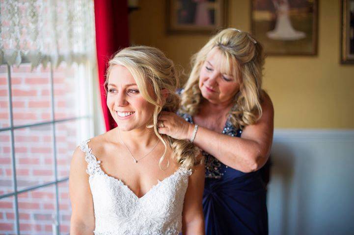 The bride and mother