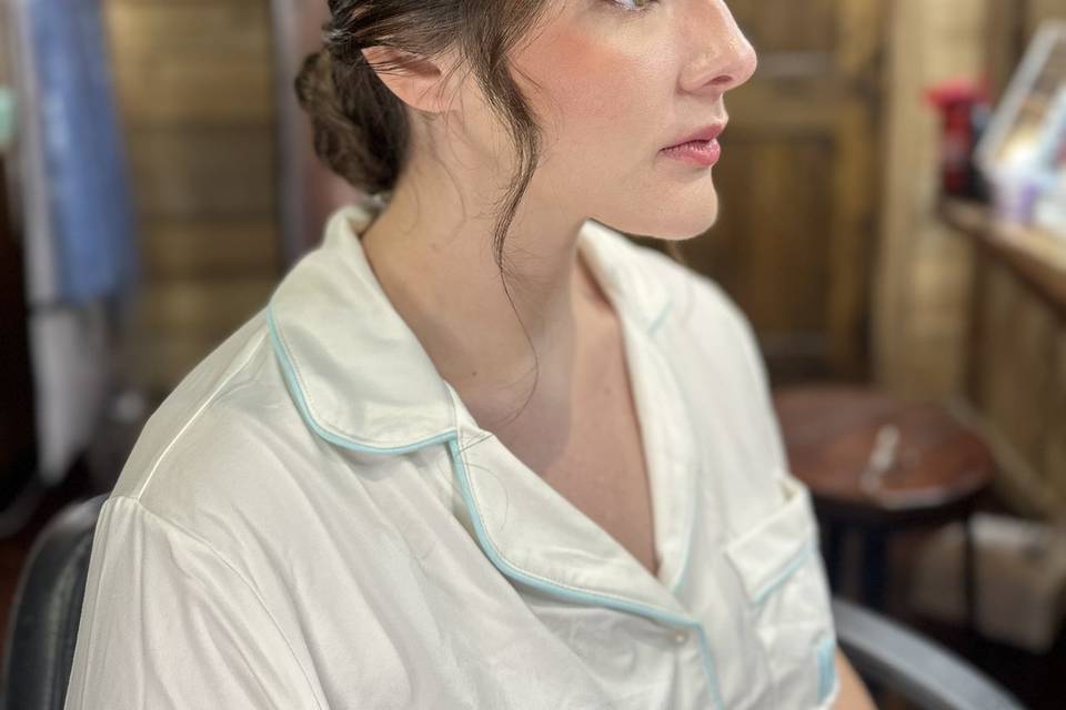 Bride's hair & makeup