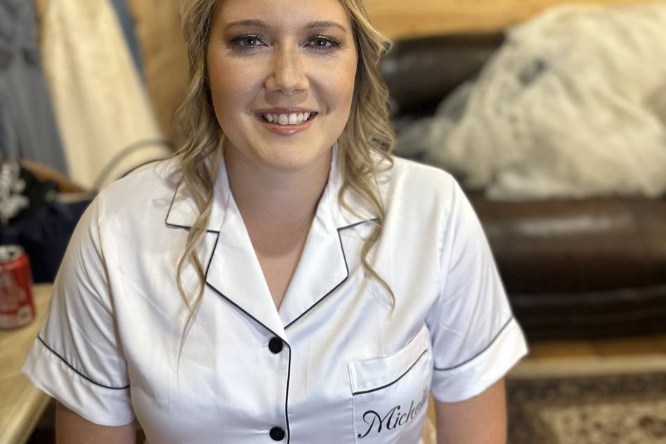 Bride's makeup