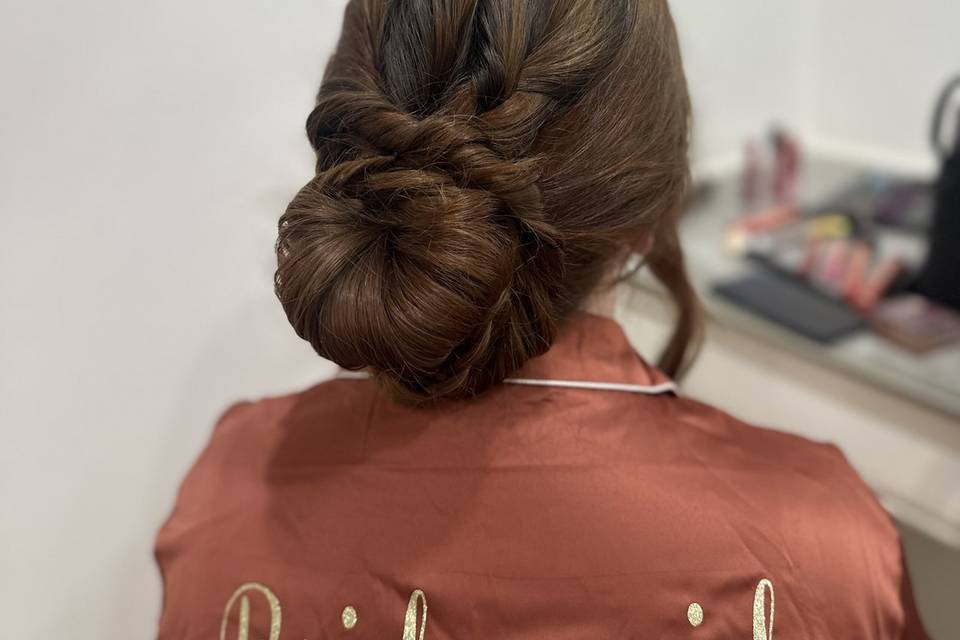 Updo with braid