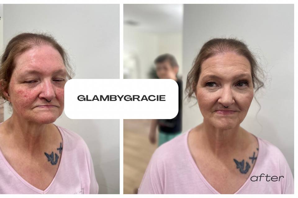 Before & After Makeup