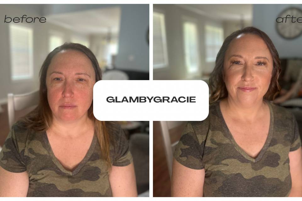 Before & After Makeup