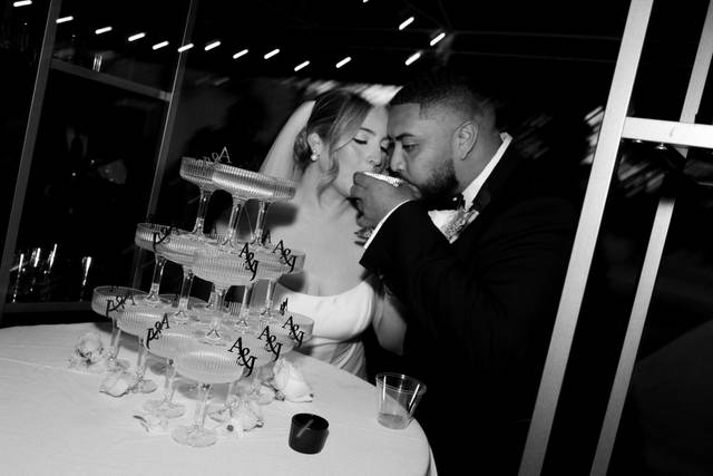 Champagne Tower Toast