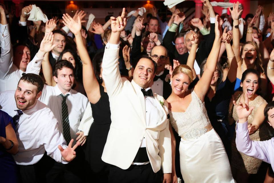 Wedding crowd photo