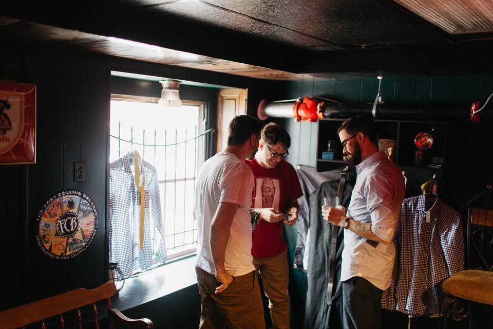 Groom and groomsmen