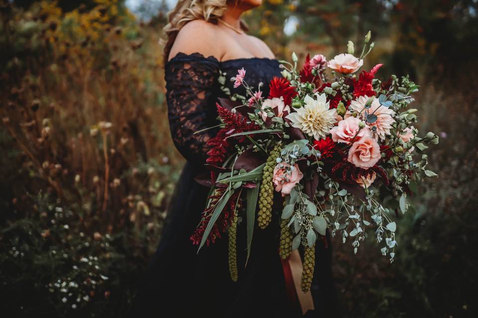 Autumn flower bouquet