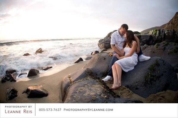 Engagement session Low Tide at Point Mugu