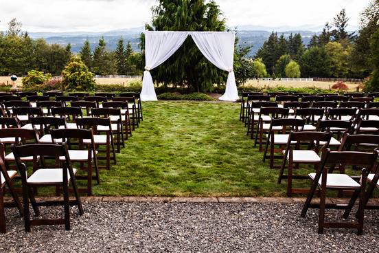 Outdoor wedding venue