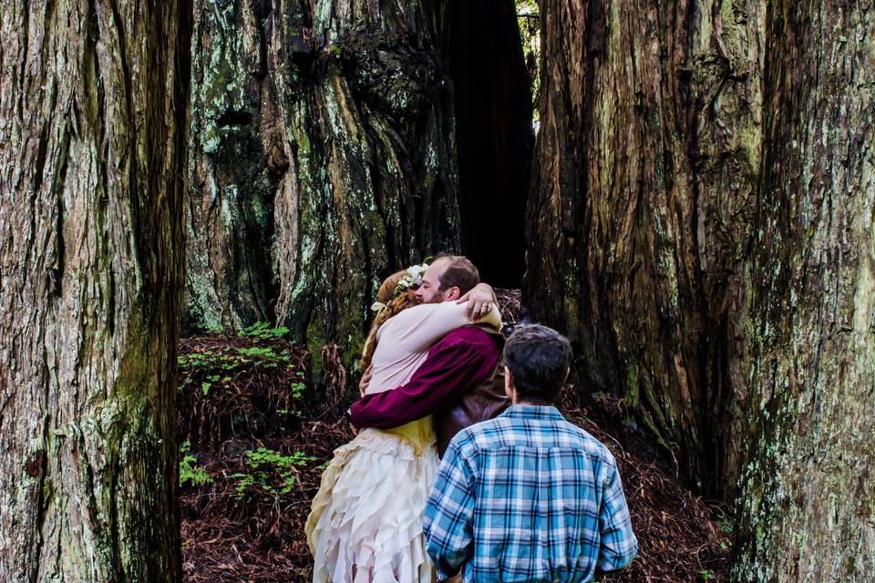 Congratulations Christina & Jay | Prairie Creek State Park,  California | Photo: C. Day