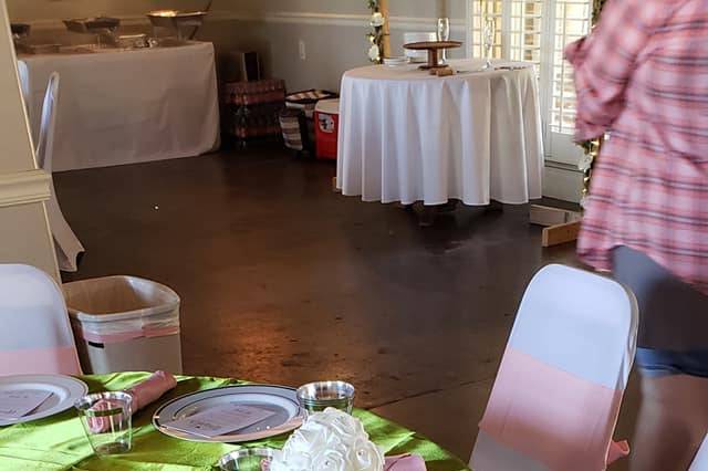 Seating for the bridesmaids
