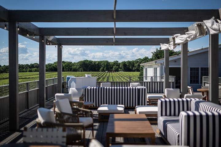 Reception Setup on Upper Deck