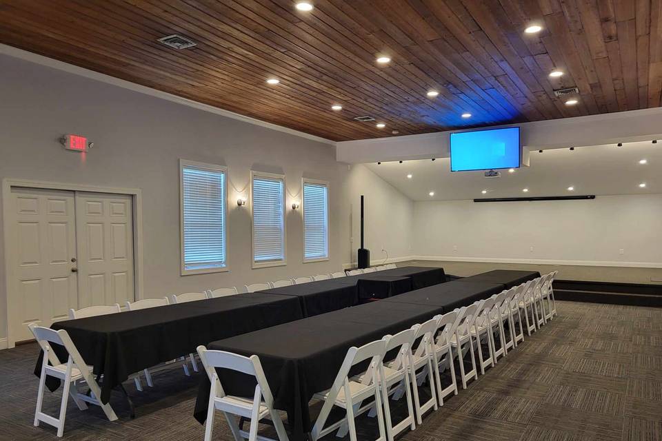 Business Setup at the Hall