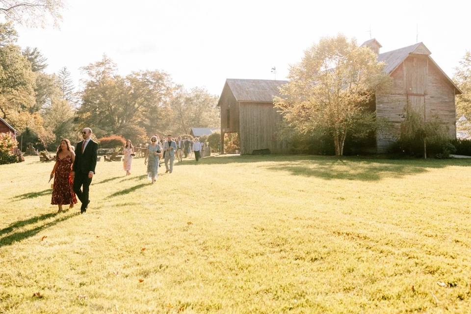 Walking To Ceremony