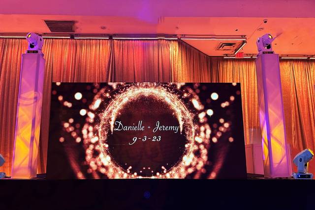Monogram LED DJ booth