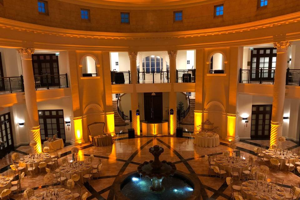 Ballroom uplighting