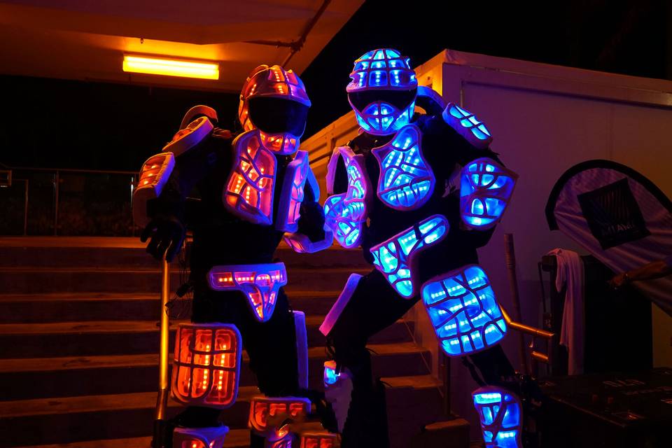 LED Robots at Fontainebleau