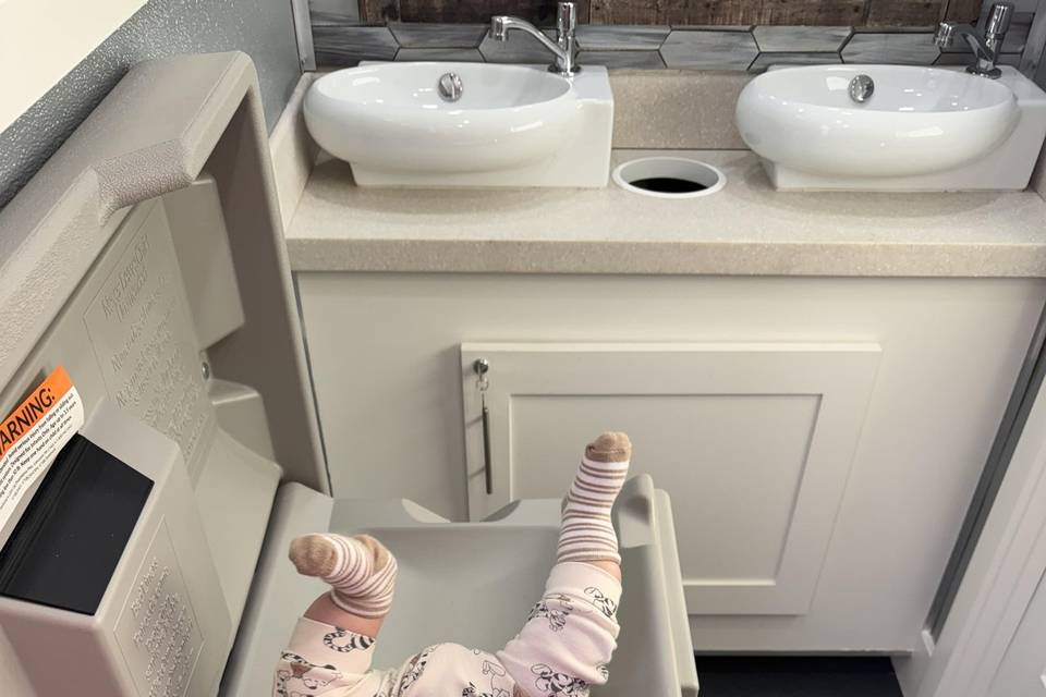 Baby changing station
