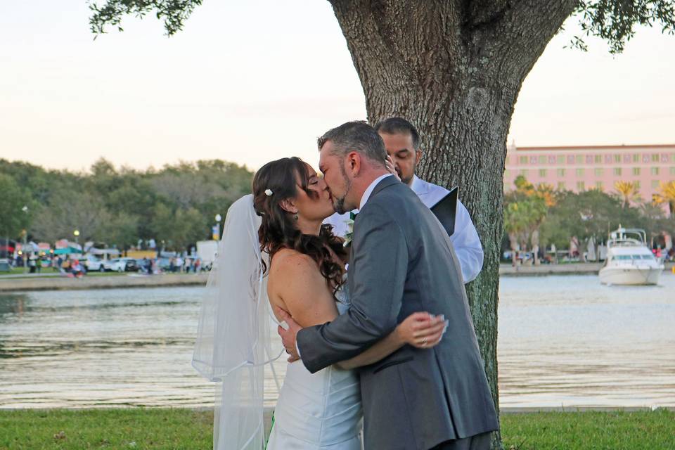 Couple kissing