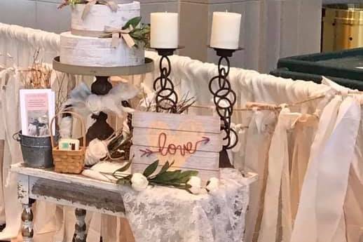 Cake table display
