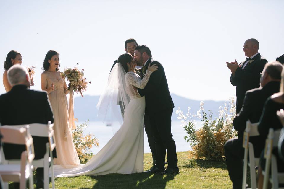 Lake Tahoe wedding ceremony