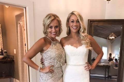 The bride and her mother