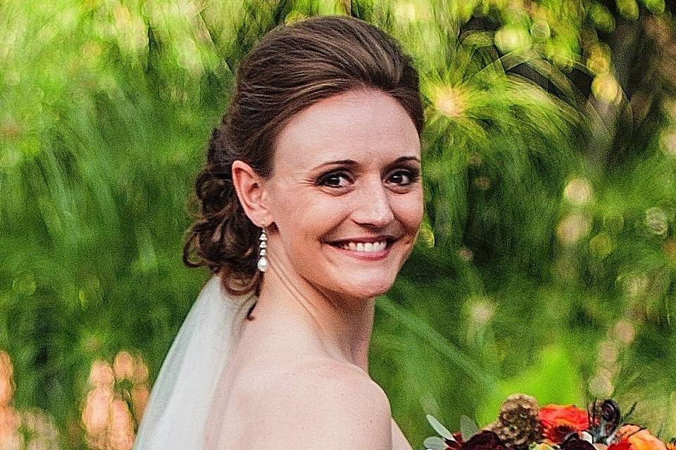 Smiling bride