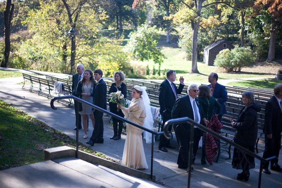 Waiting for the bride to enter