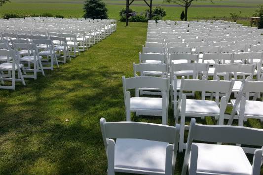 Wedding ceremony setup