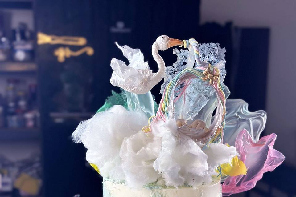 Wedding/baby shower cake
