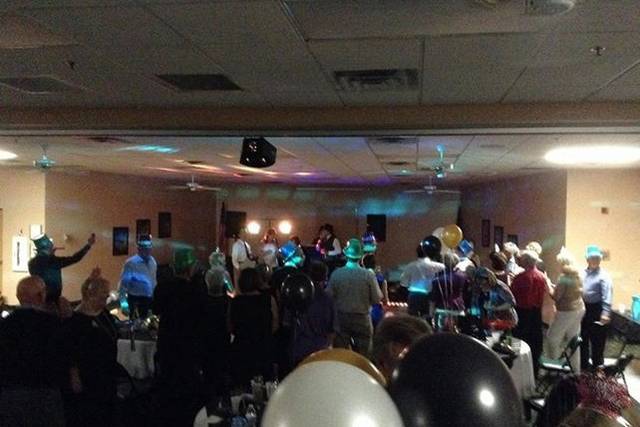 Guests dancing