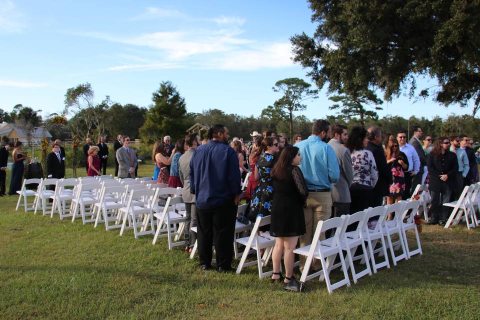 Outdoor ceremony